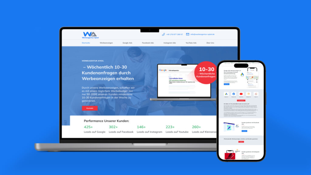 Webdesign für Werbeagentur Aykol